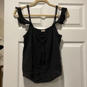 Hollister Black Off the Shoulder Tank